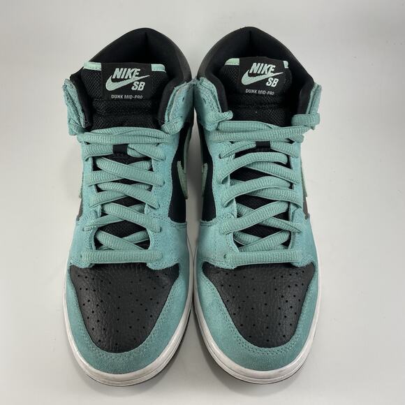 Nike SB Dunk Mid Pro Sea Crystal 314383-033 Mens Size 8 Teal Suede , No Box - Picture 11 of 11